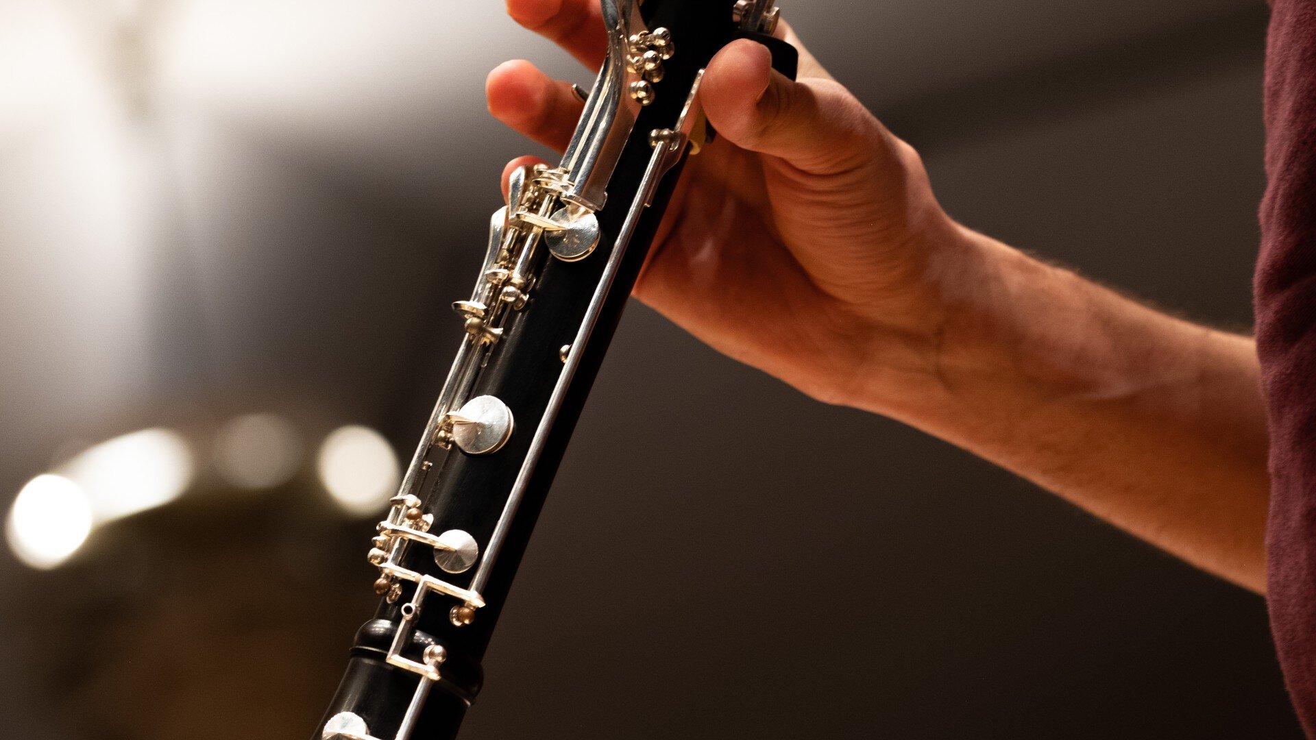 Ausschnitt aus einer gespielten Klarinette
