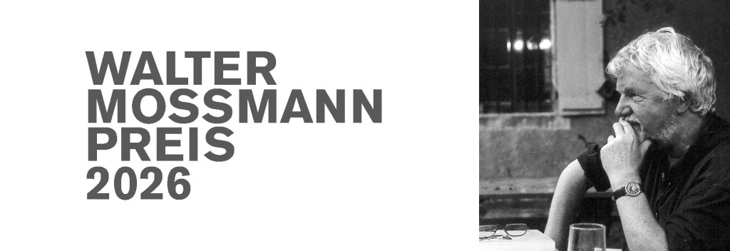 Bild für VERLEIHUNG WALTER MOSSMANN-PREIS (keine Textalternative gegeben)