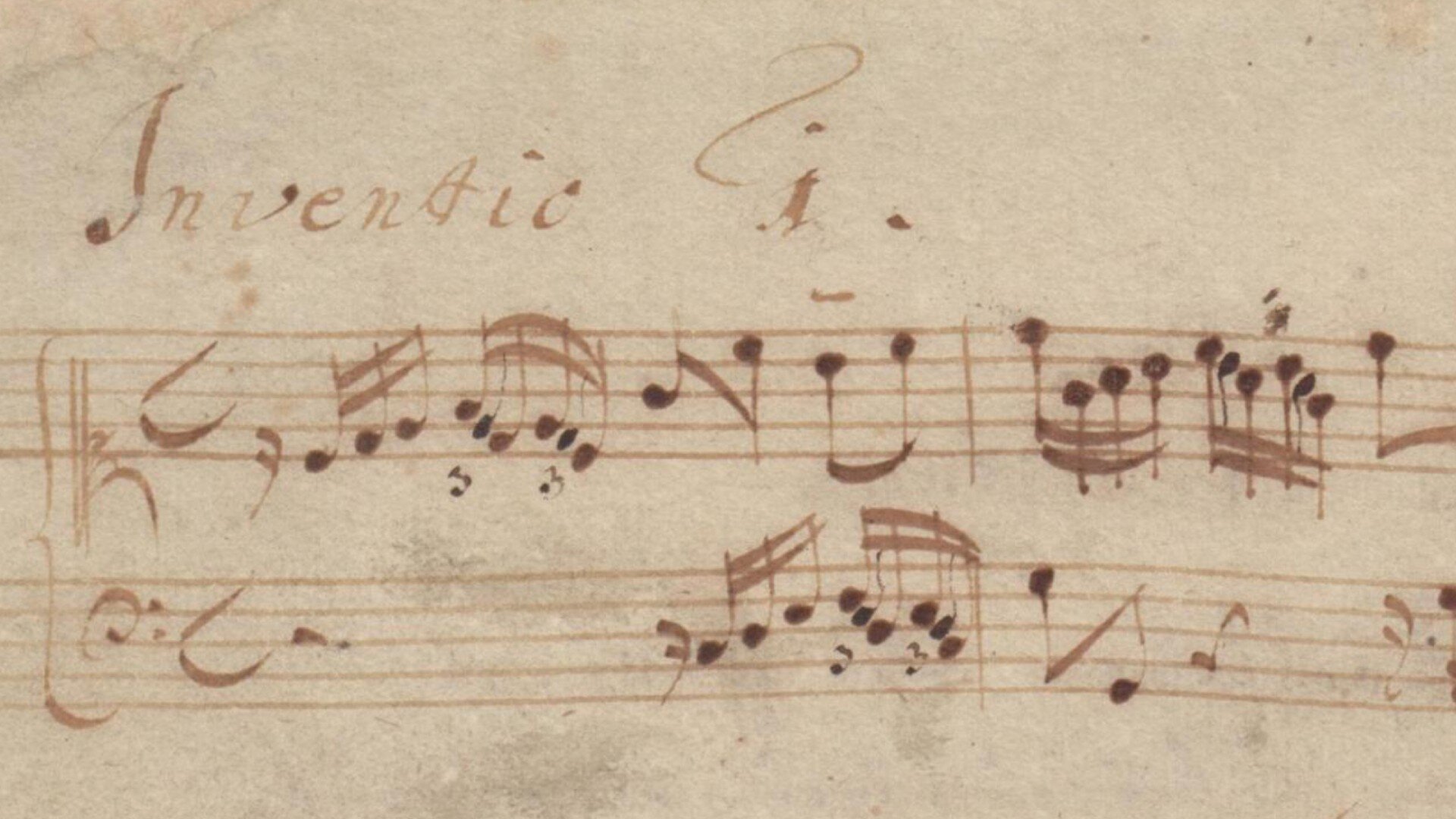 Handschriftliche Noten von Inventio