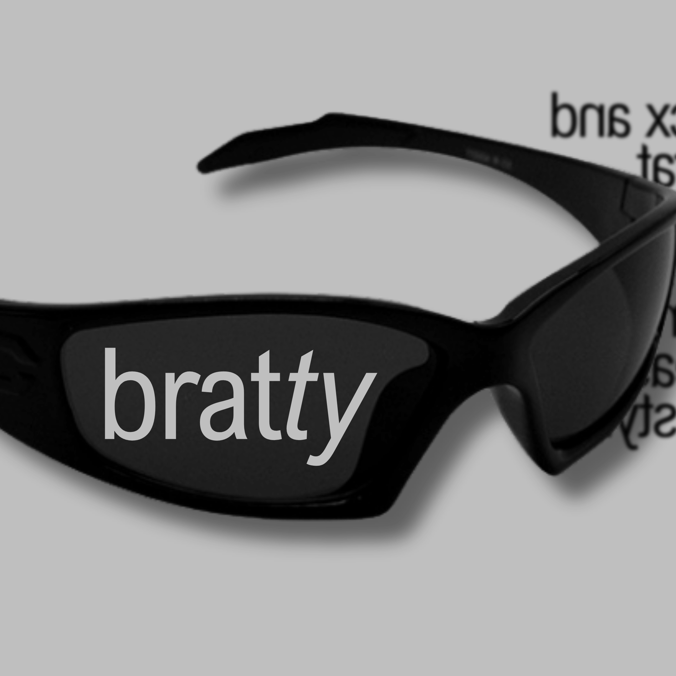 Bild für bratty • w/ charli xcx & other brat coded artists (keine Textalternative gegeben)